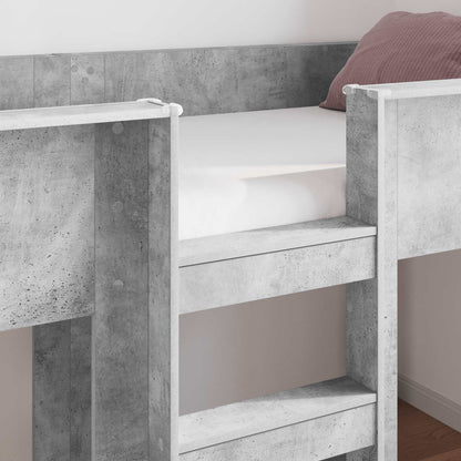 Bunk Bed for Kids Concrete Grey 100 x 200 cm Engineered wood