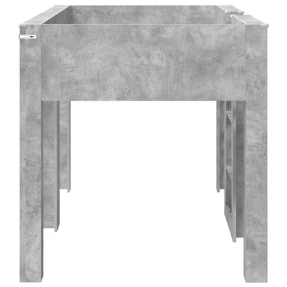 Bunk Bed for Kids Concrete Grey 100 x 200 cm Engineered wood