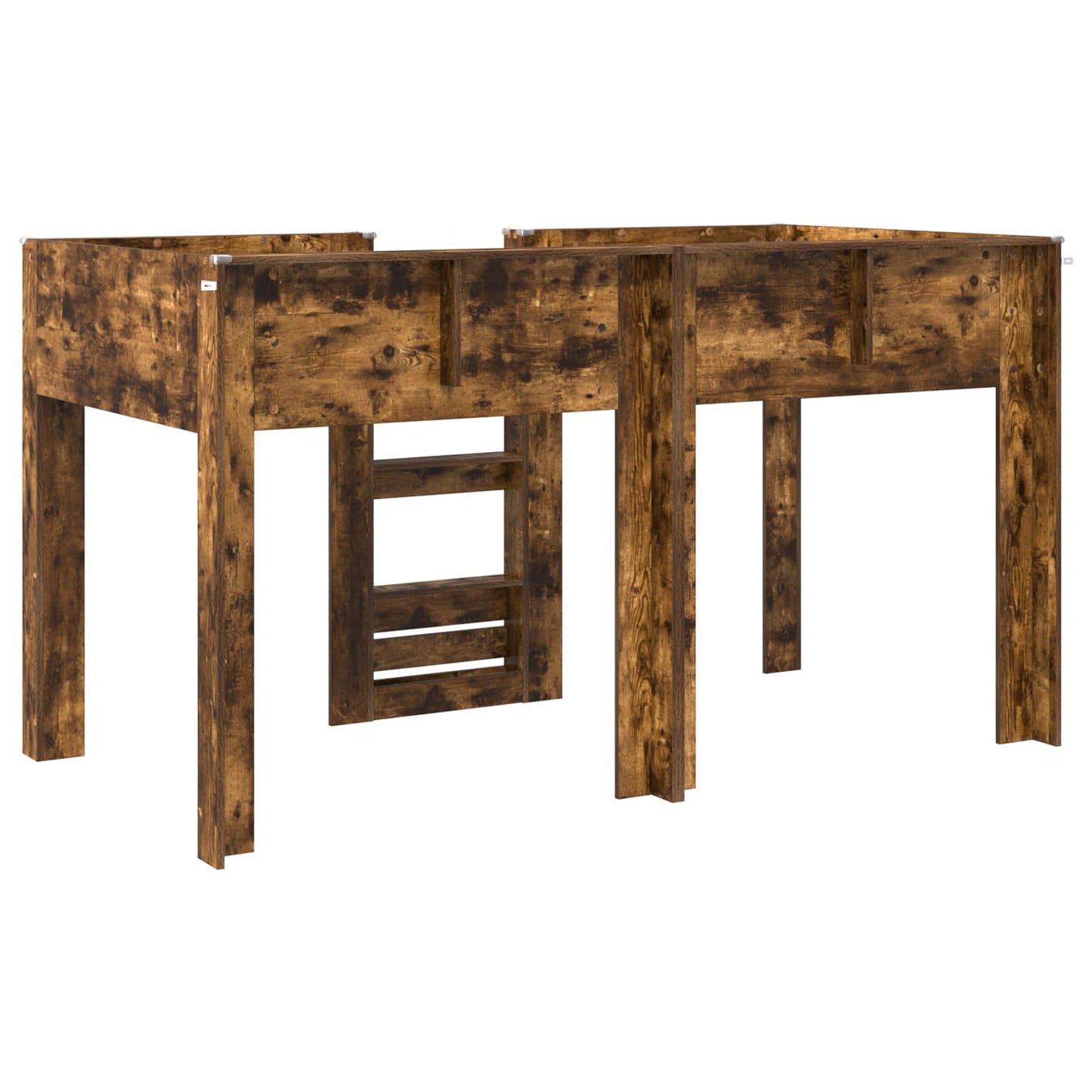 Bunk Bed for Kids Smoked Oak 100 x 200 cm Engineered wood