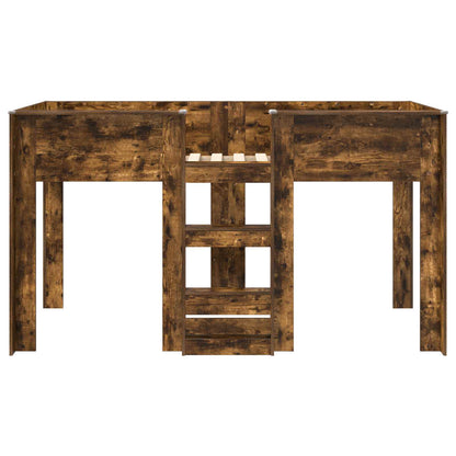 Bunk Bed for Kids Smoked Oak 100 x 200 cm Engineered wood