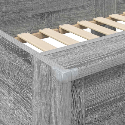 Bunk Bed for Kids Grey Sonoma 100 x 200 cm Engineered wood