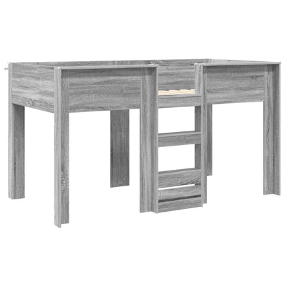 Bunk Bed for Kids Grey Sonoma 100 x 200 cm Engineered wood