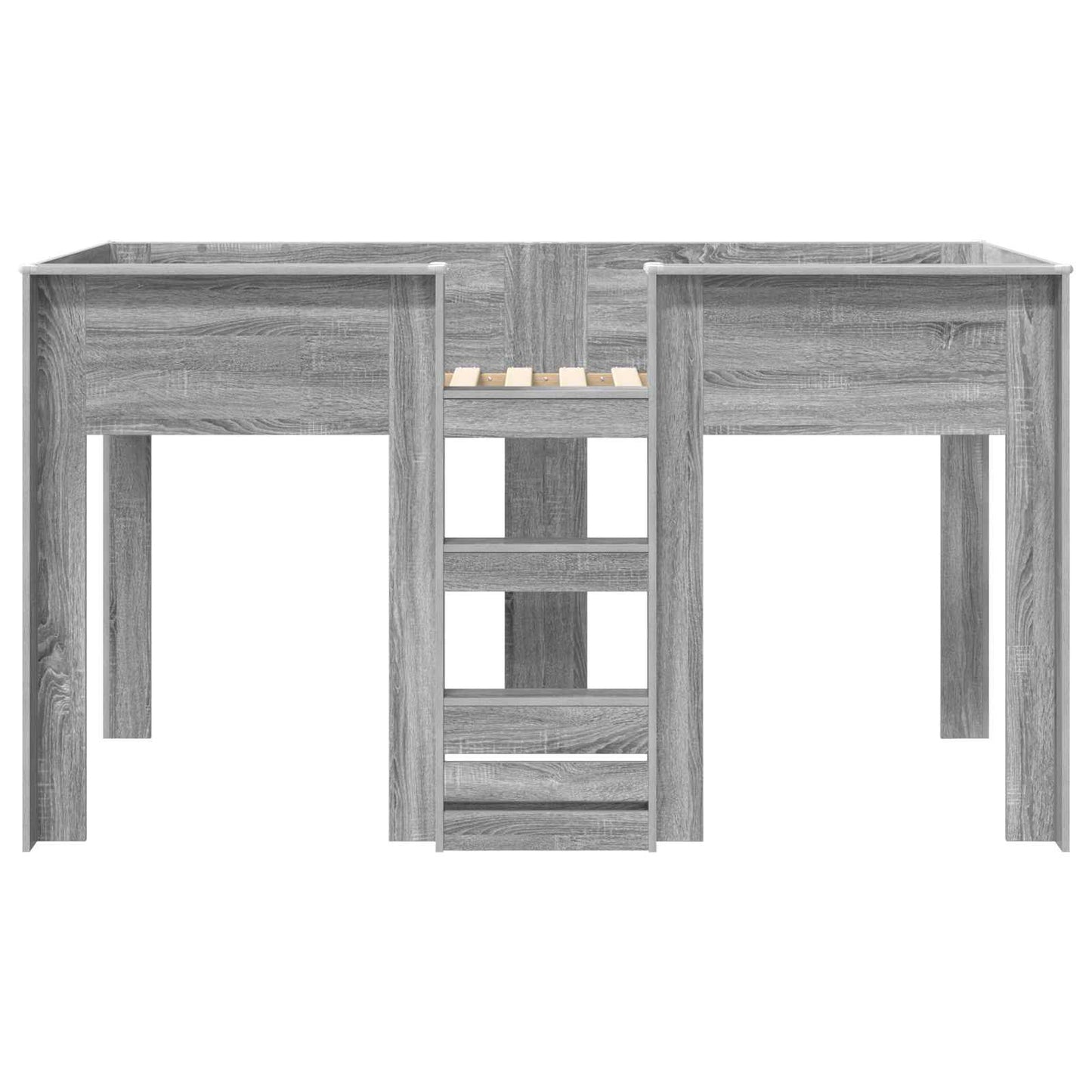 Bunk Bed for Kids Grey Sonoma 100 x 200 cm Engineered wood