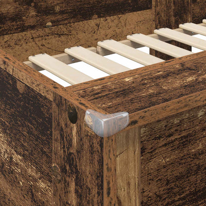 Bunk Bed for Kids Old Wood 100 x 200 cm Engineered wood