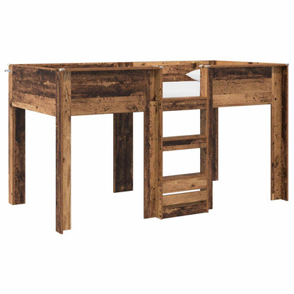 Bunk Bed for Kids Old Wood 100 x 200 cm Engineered wood