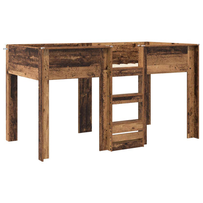 Bunk Bed for Kids Old Wood 100 x 200 cm Engineered wood