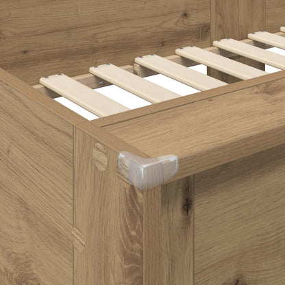 Bunk Bed for Kids Artisan Oak 100 x 200 cm Engineered wood