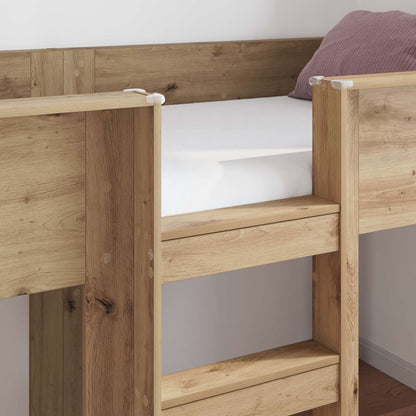 Bunk Bed for Kids Artisan Oak 100 x 200 cm Engineered wood