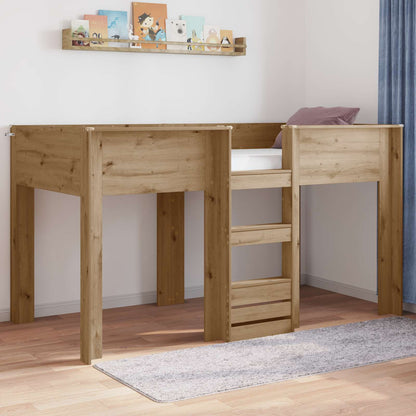 Bunk Bed for Kids Artisan Oak 100 x 200 cm Engineered wood