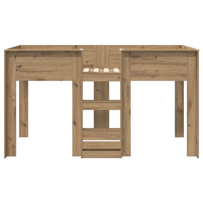 Bunk Bed for Kids Artisan Oak 100 x 200 cm Engineered wood