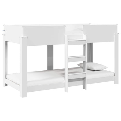 Bunk Bed for Kids White 100 x 200 cm Engineered Wood