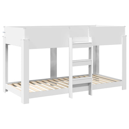 Bunk Bed for Kids White 100 x 200 cm Engineered Wood