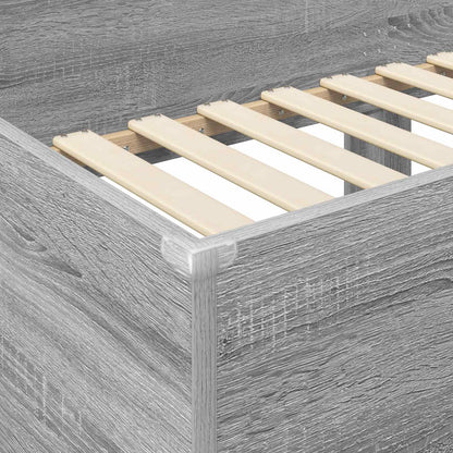 Bunk Bed for Kids Grey Sonoma 100 x 200 cm Engineered Wood
