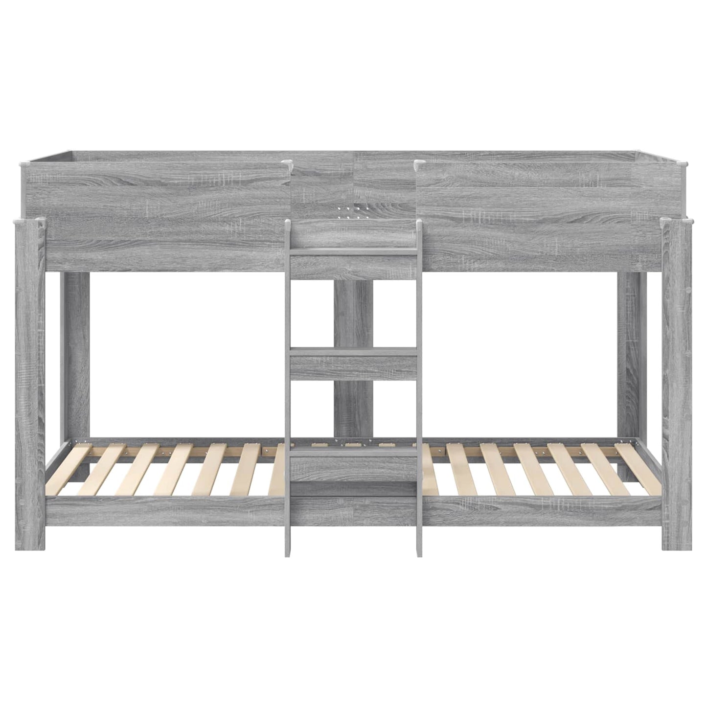 Bunk Bed for Kids Grey Sonoma 100 x 200 cm Engineered Wood