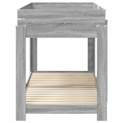 Bunk Bed for Kids Grey Sonoma 100 x 200 cm Engineered Wood
