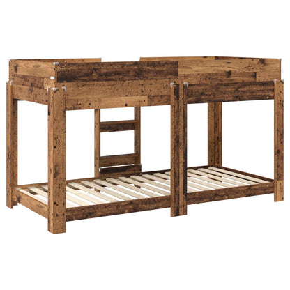 Bunk Bed for Kids Old Wood 100 x 200 cm Engineered Wood