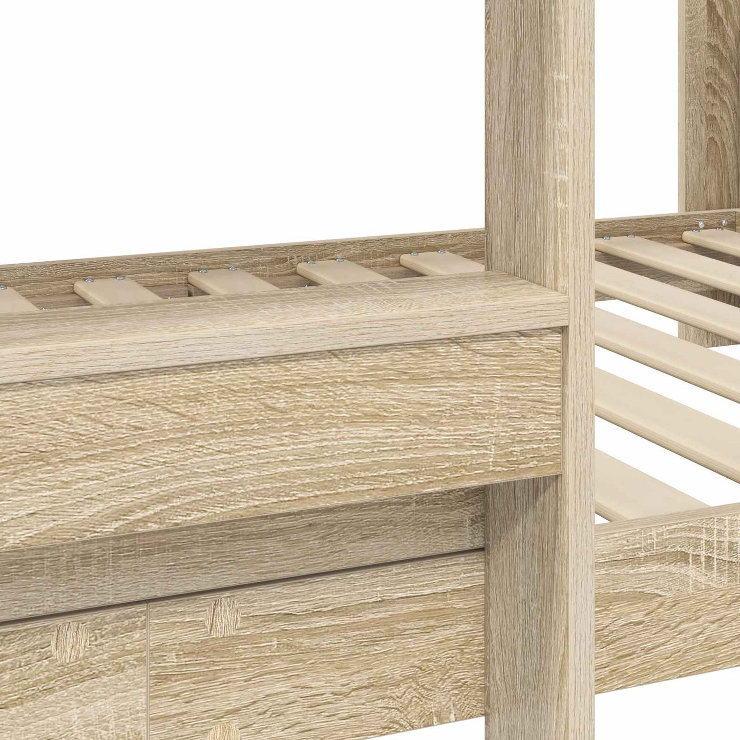 Bunk Bed for Kids Sonoma Oak 90 x 200 cm Engineered Wood