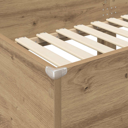 Bunk Bed for Kids Artisan Oak 90 x 200 cm Engineered Wood