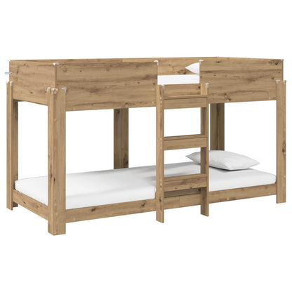 Bunk Bed for Kids Artisan Oak 90 x 200 cm Engineered Wood