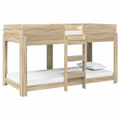 Bunk Bed for Kids Sonoma Oak 80 x 200 cm Engineered Wood