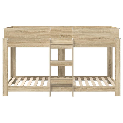 Bunk Bed for Kids Sonoma Oak 80 x 200 cm Engineered Wood