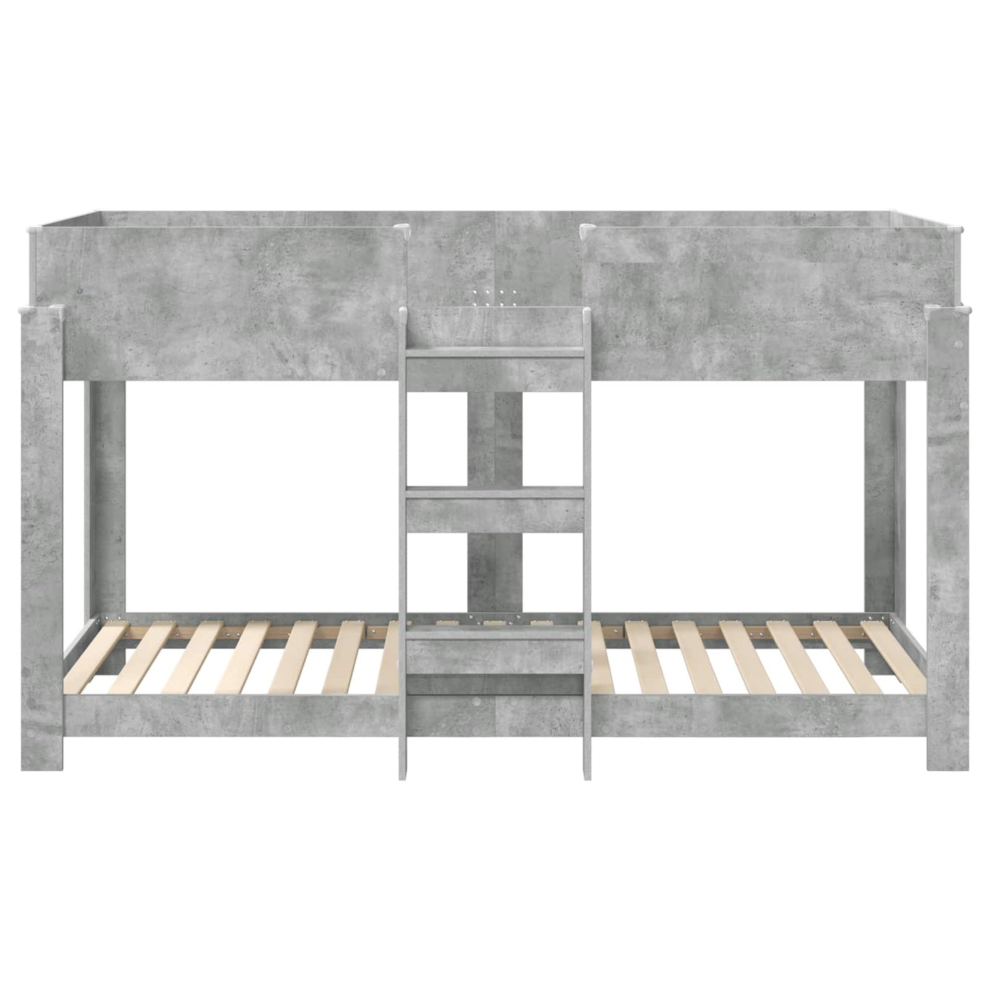 Bunk Bed for Kids Concrete Grey 80 x 200 cm Engineered Wood