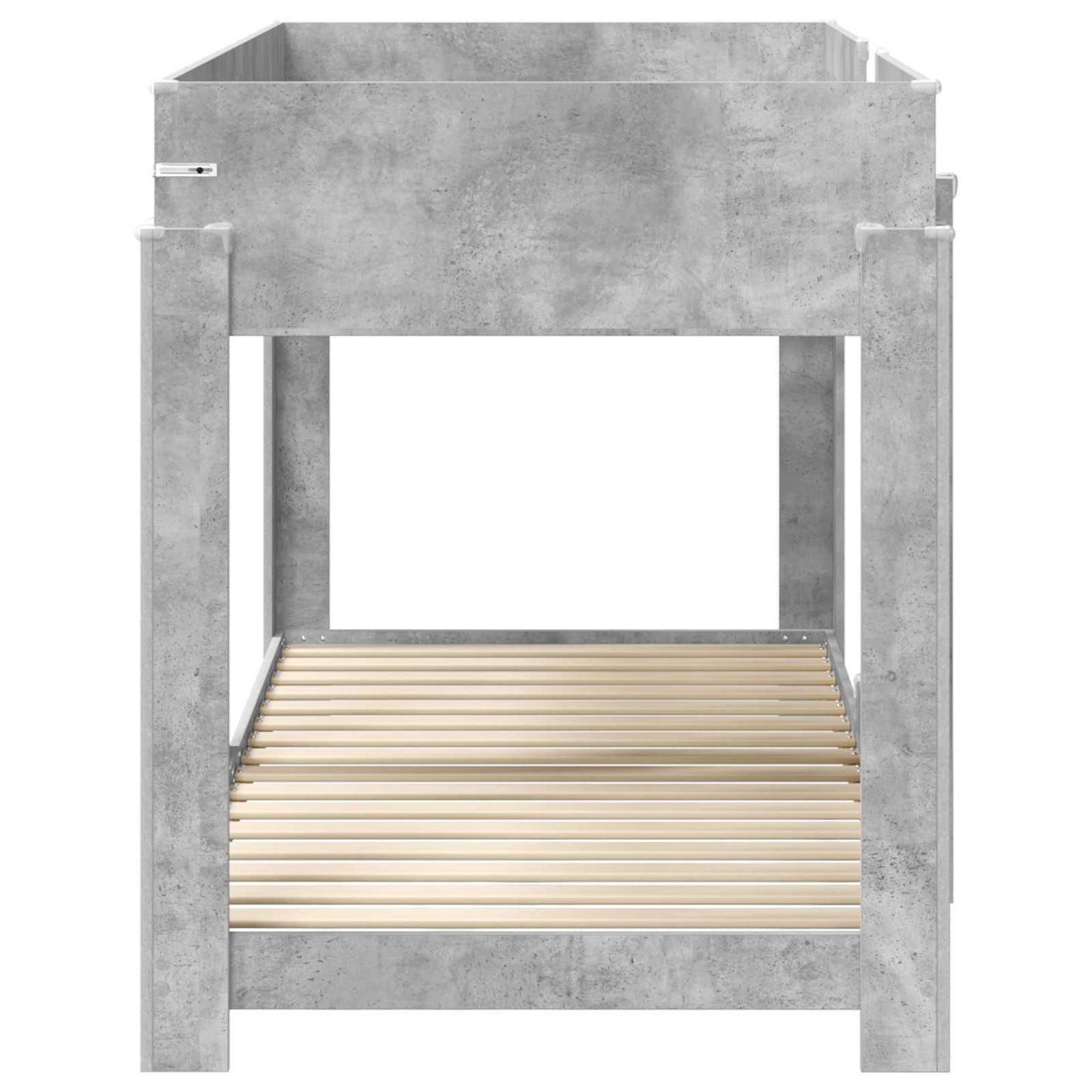 Bunk Bed for Kids Concrete Grey 80 x 200 cm Engineered Wood