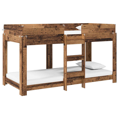 Bunk Bed for Kids Old Wood 80 x 200 cm Engineered Wood