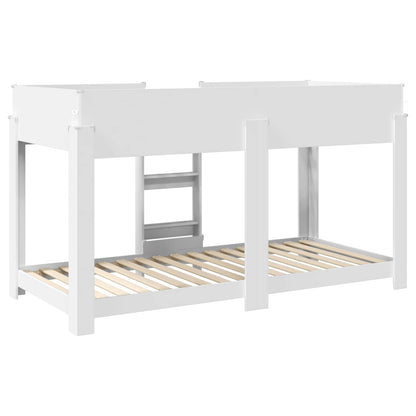Bunk Bed for Kids White 100 x 190 cm Engineered Wood