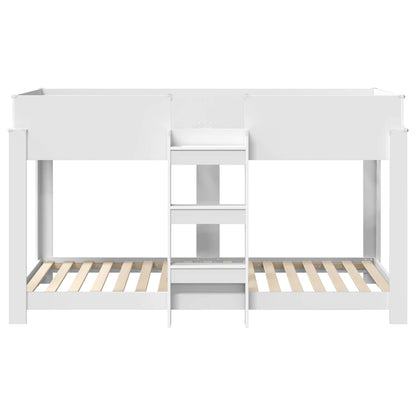 Bunk Bed for Kids White 100 x 190 cm Engineered Wood