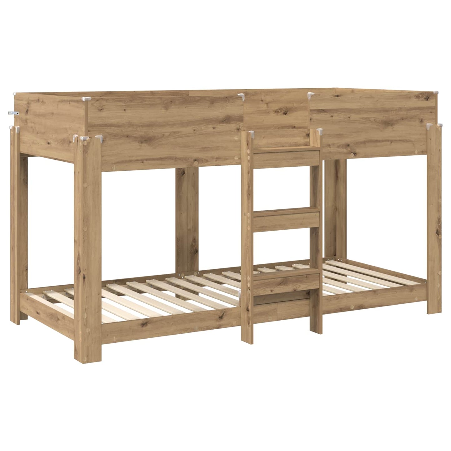 Bunk Bed for Kids Artisan Oak 90 x 190 cm Engineered Wood