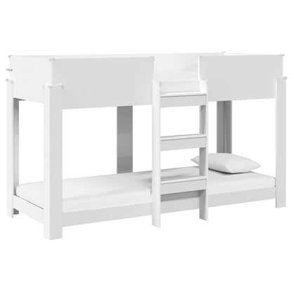 Bunk Bed for Kids White 75 x 190 cm Engineered Wood