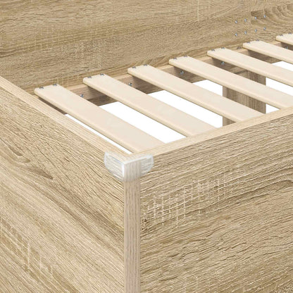 Bunk Bed for Kids Sonoma Oak 75 x 190 cm Engineered Wood