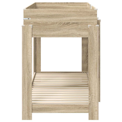 Bunk Bed for Kids Sonoma Oak 75 x 190 cm Engineered Wood