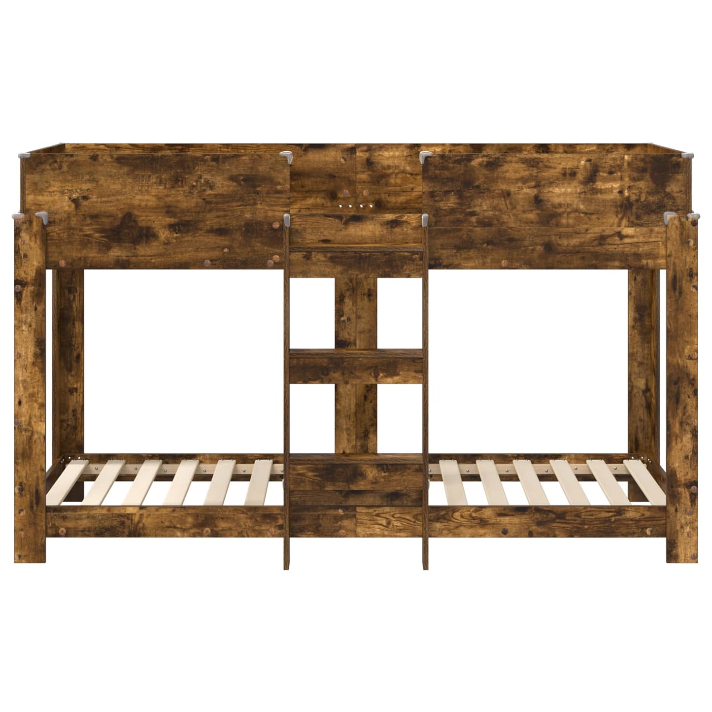 Bunk Bed for Kids Smoked Oak 75 x 190 cm Engineered Wood