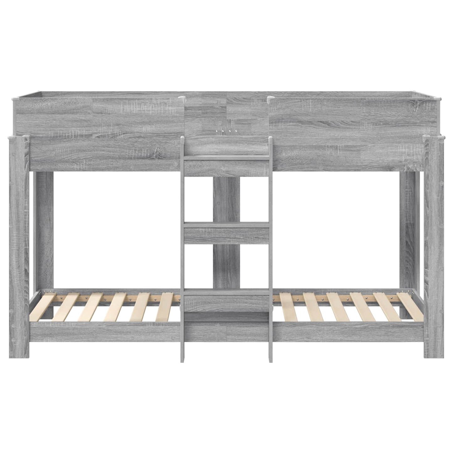 Bunk Bed for Kids Grey Sonoma 75 x 190 cm Engineered Wood