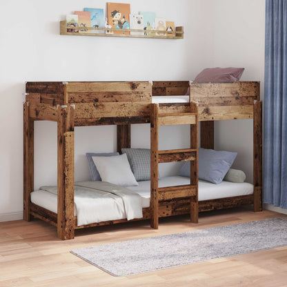 Bunk Bed for Kids Old Wood 75 x 190 cm Engineered Wood