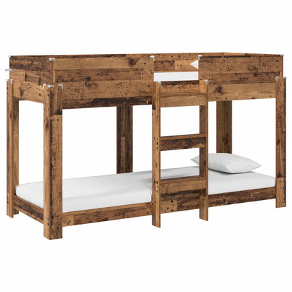 Bunk Bed for Kids Old Wood 75 x 190 cm Engineered Wood