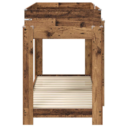 Bunk Bed for Kids Old Wood 75 x 190 cm Engineered Wood