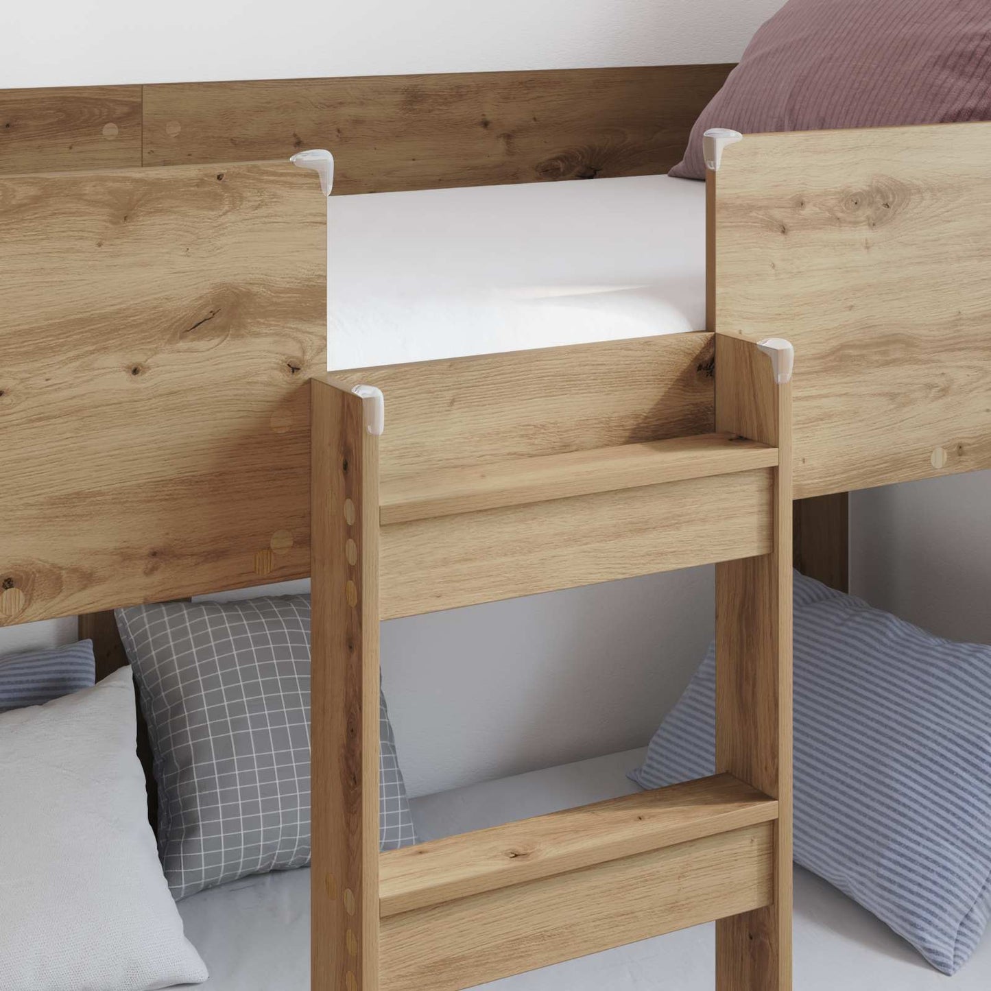 Bunk Bed for Kids Artisan Oak 75 x 190 cm Engineered Wood