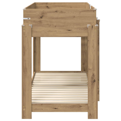 Bunk Bed for Kids Artisan Oak 75 x 190 cm Engineered Wood