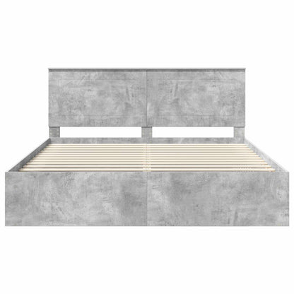 Bed Frame with Headboard Concerte 180 x 200 cm Solid Pine Wood