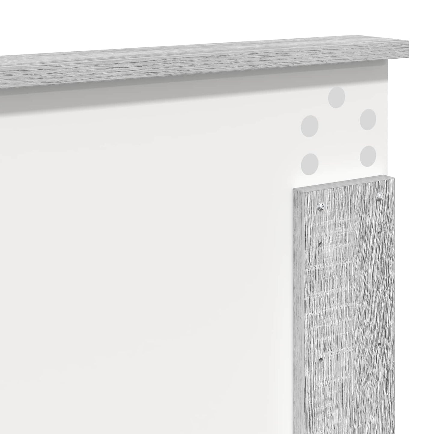 Bed Frame Grey Sonoma 180 x 200 cm Solid Pine Wood