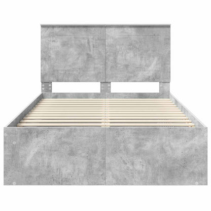 Bed Frame with Headboard Concerte 120 x 200 cm Solid Pine Wood