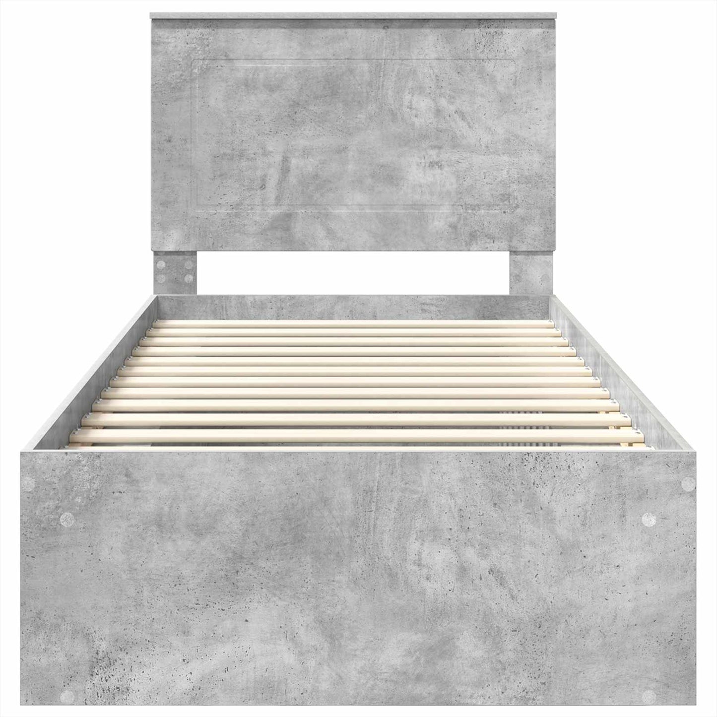 Bed Frame Concerte Grey 90 x 190 cm Solid Pine Wood