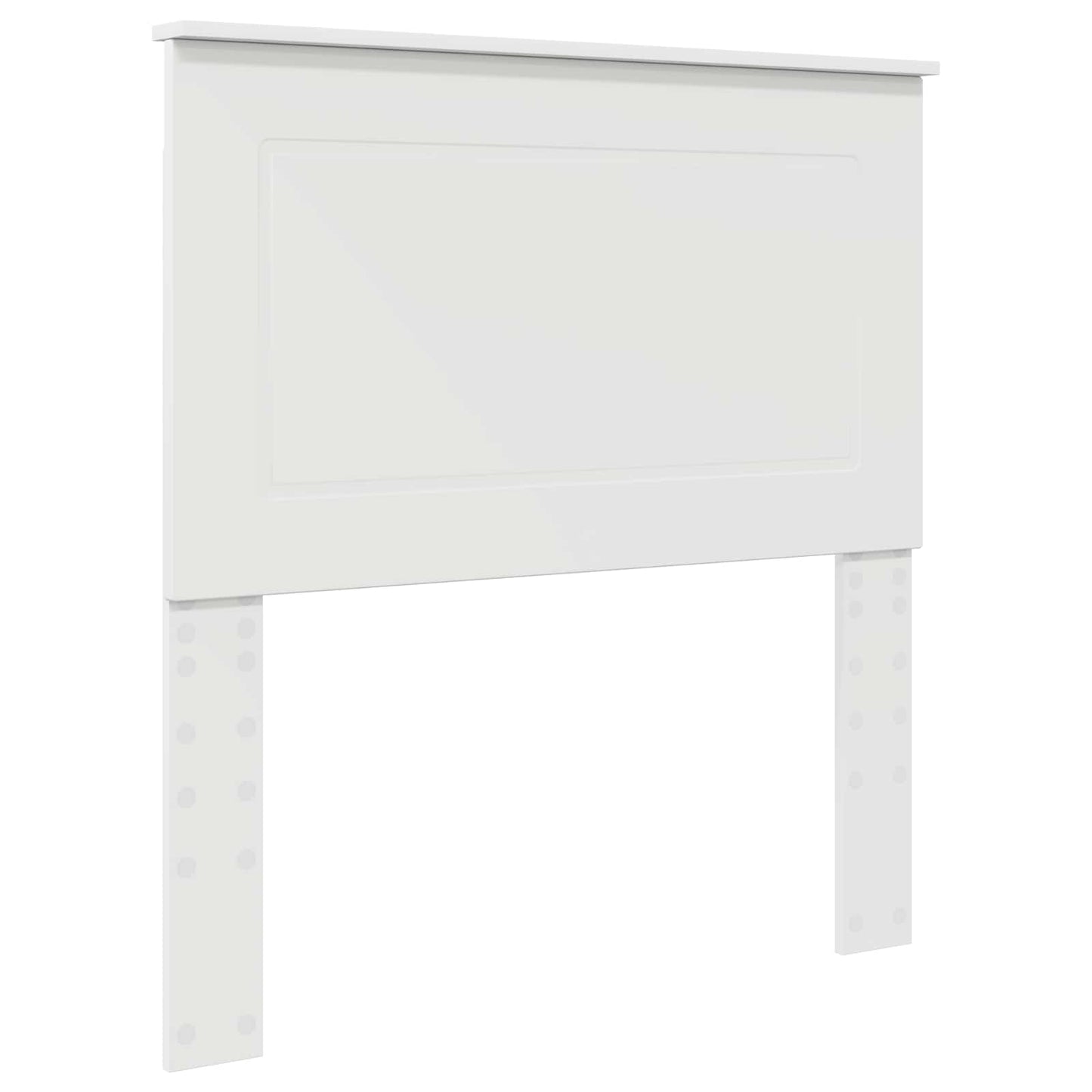 Bed Frame with Headboard White 75 x 190 cm Solid Pine Wood