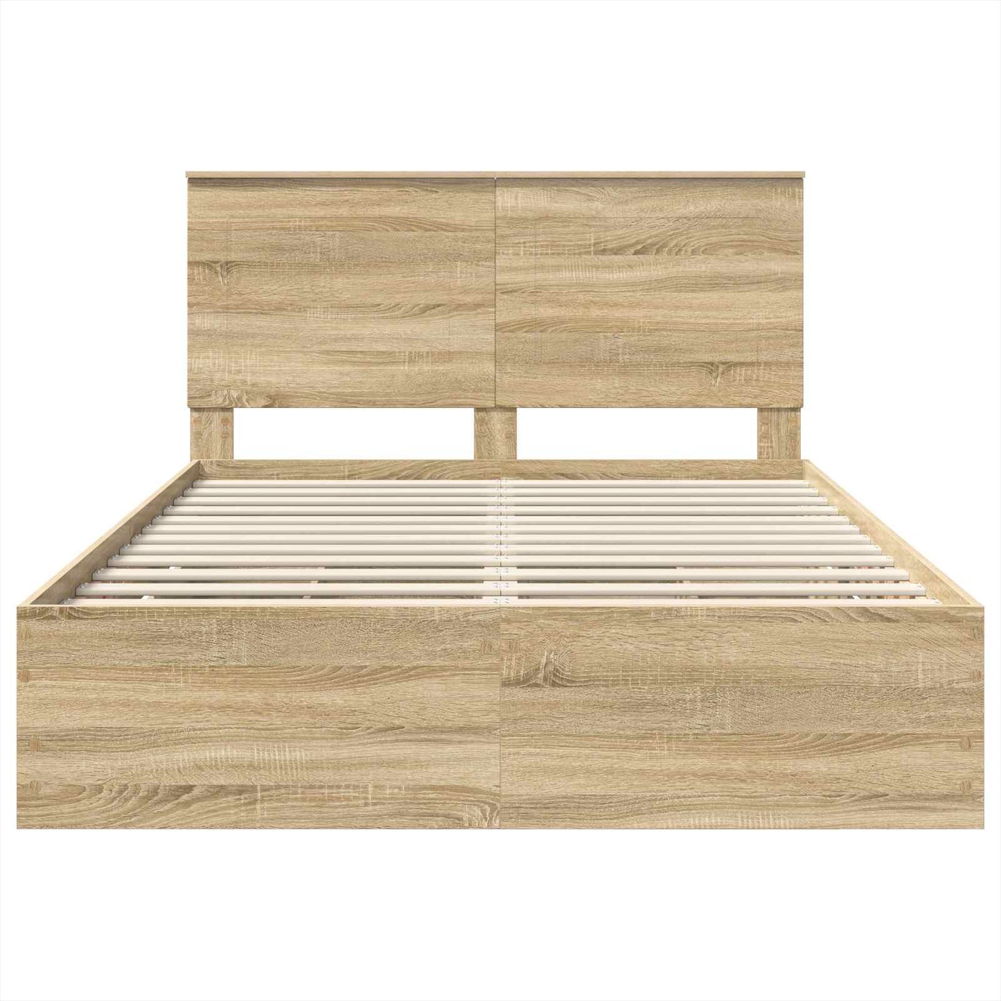 Bed Frame with Drawer Sonoma Oak 160 x 200 cm Engineer Wood
