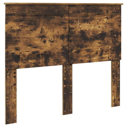 Bed Frame with Drawer Smoked Oak 120 x 200 cm Engineer Wood