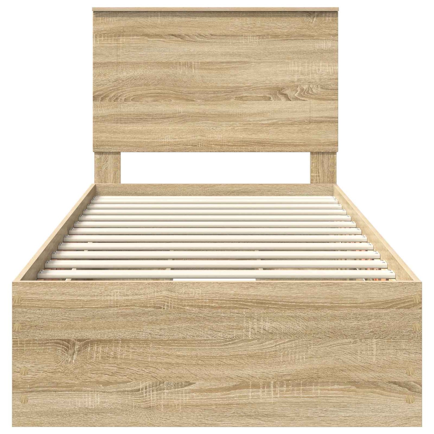 Bed Frame with Drawer Sonoma Oak 100 x 200 cm Engineer Wood