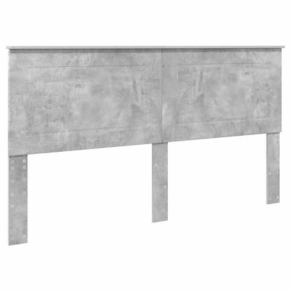 Storage Bed Concrete Grey 200 x 200 cm Engineered Wood